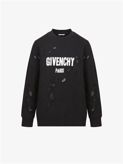 givenchy sweater cheap|givenchy paris sweatshirt destroyed.